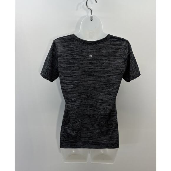Lululemon Long Distance Short Sleeve Heathered Black First Release Tee T-Shirt 6 - Picture 6 of 8